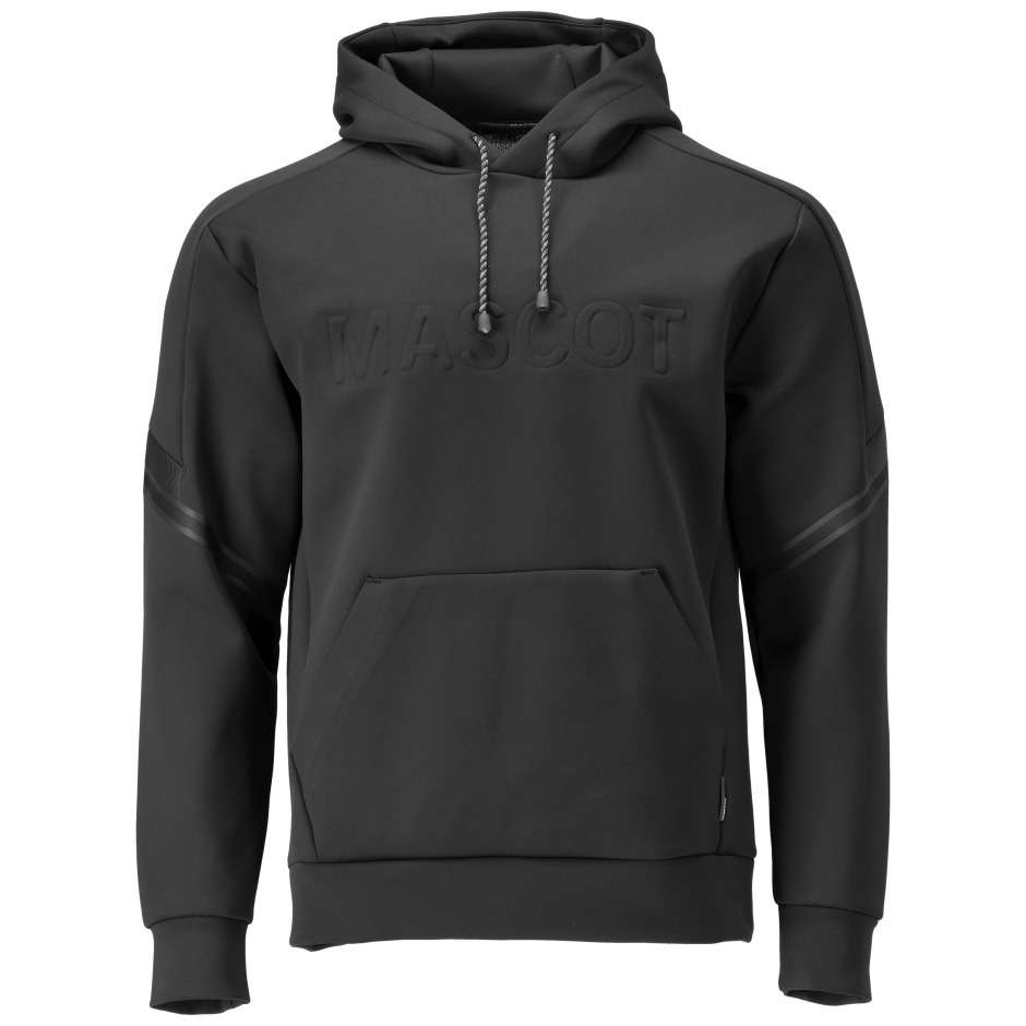Fleece Kapuzensweatshirt mit MASCOT-Logo Kapuzensweatshirt schwarz Produktbild img1 L