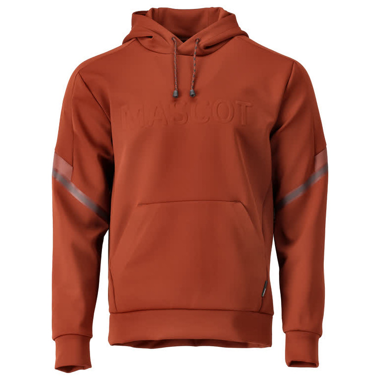 Fleece Kapuzensweatshirt mit MASCOT-Logo Kapuzensweatshirt Herbstrot Produktbild img1 L