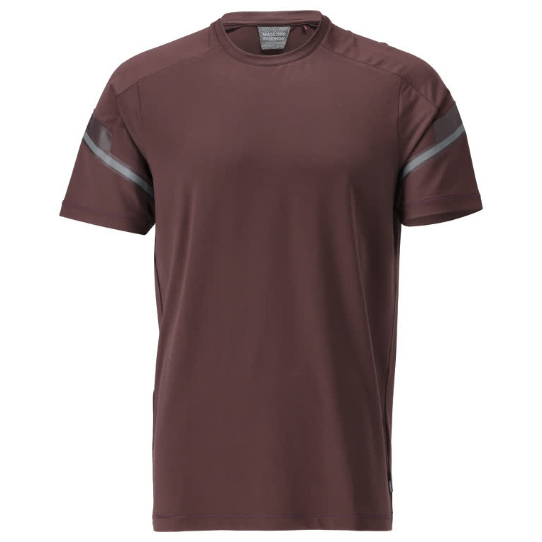 T-Shirt, moderne Passform T-shirt bordeaux Produktbild img1 L
