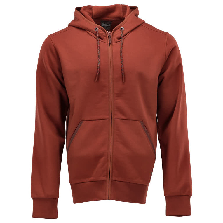 Kapuzensweatshirt mit Reißverschluss Kapuzensweatshirt Herbstrot Produktbild img1 L