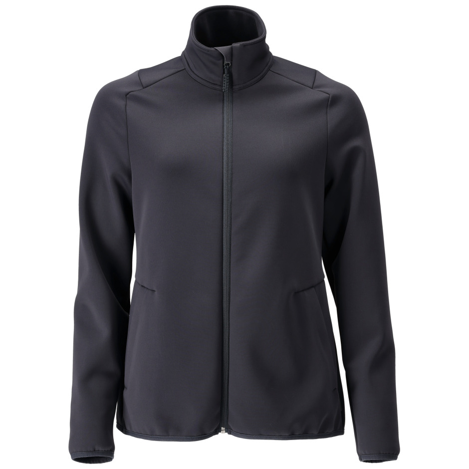 Fleecepullover mit Reißverschluss, Damen Microfleecejacke schwarzblau Produktbild img1 L
