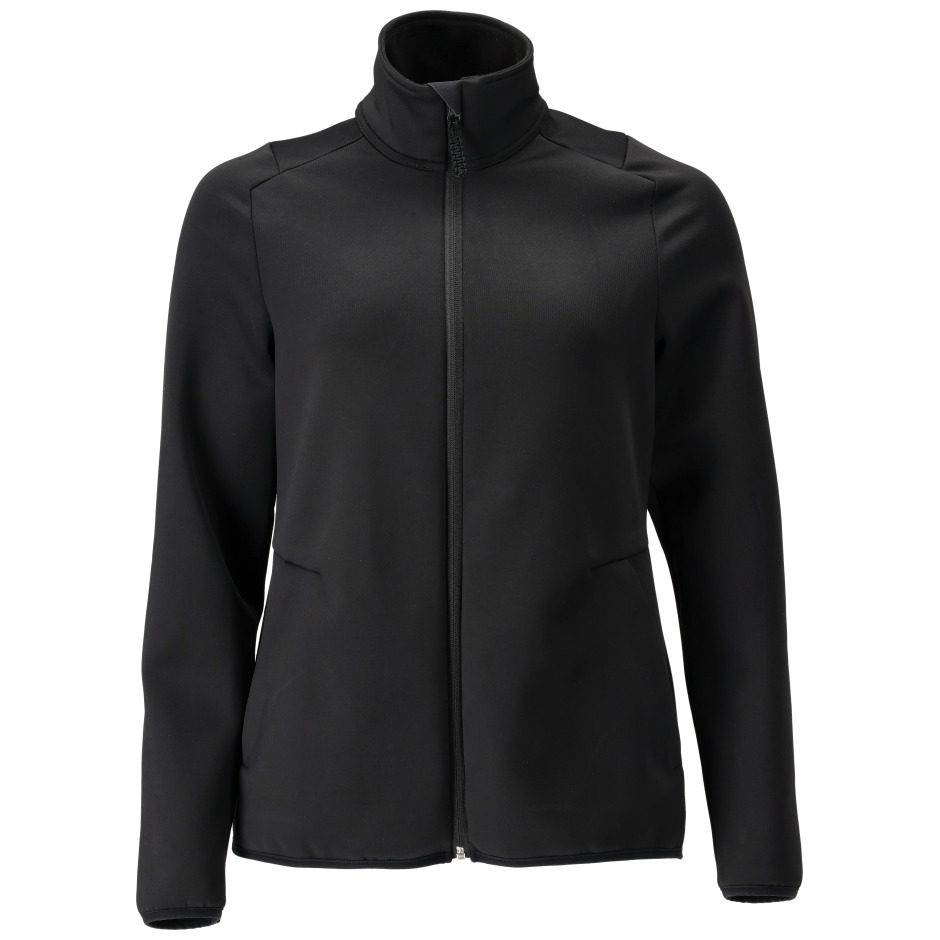 Fleecepullover mit Reißverschluss, Damen Microfleecejacke schwarz Produktbild img1 L