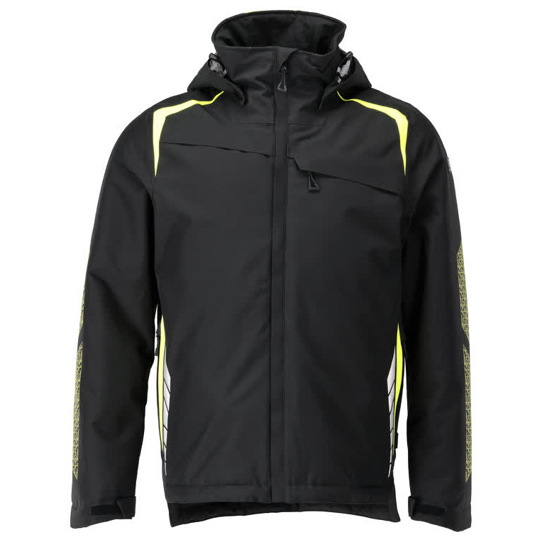 Winterjacke mit CLIMASCOT®-Futter Winterjacke schwarz/hi-vis gelb Produktbild img1 L