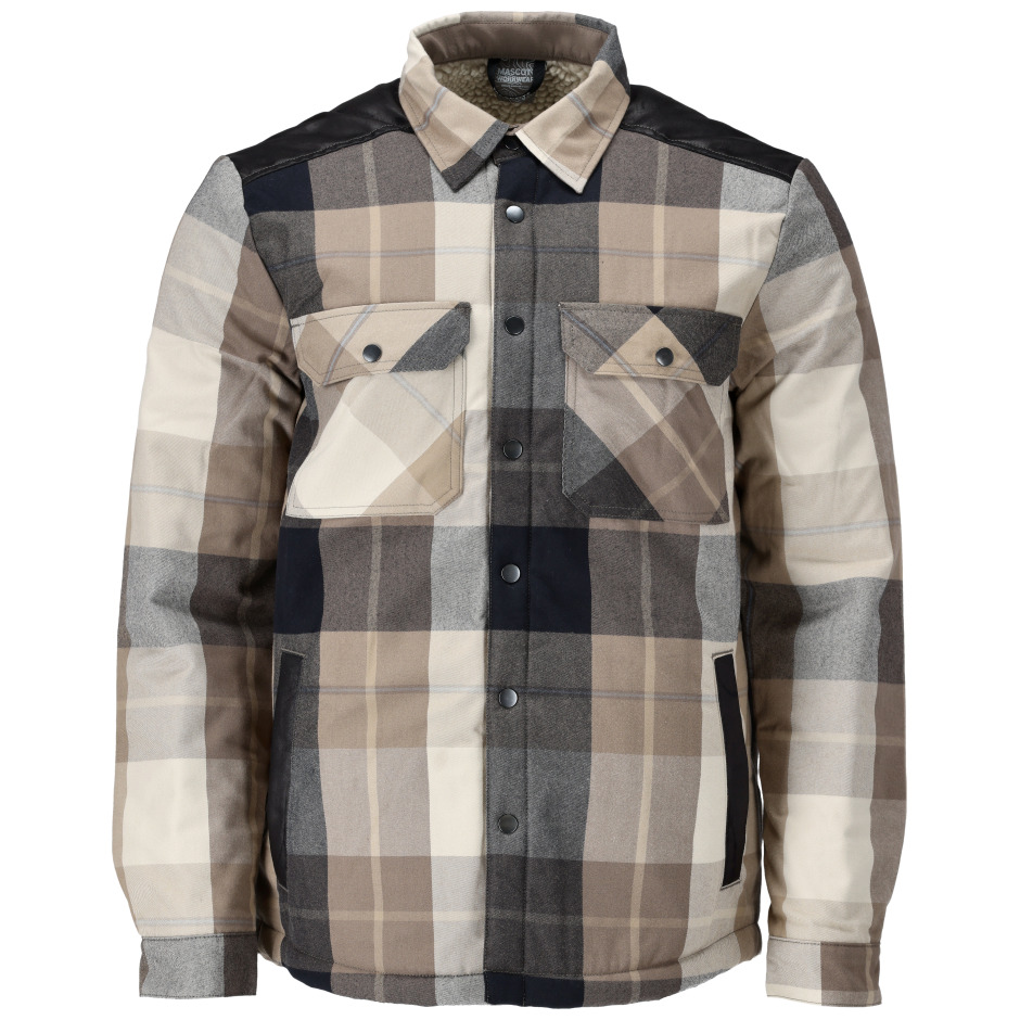 Hemd, kariert, Faserpelz Futter Thermohemd Dunkel Sandbeige-kariert Produktbild img1 L