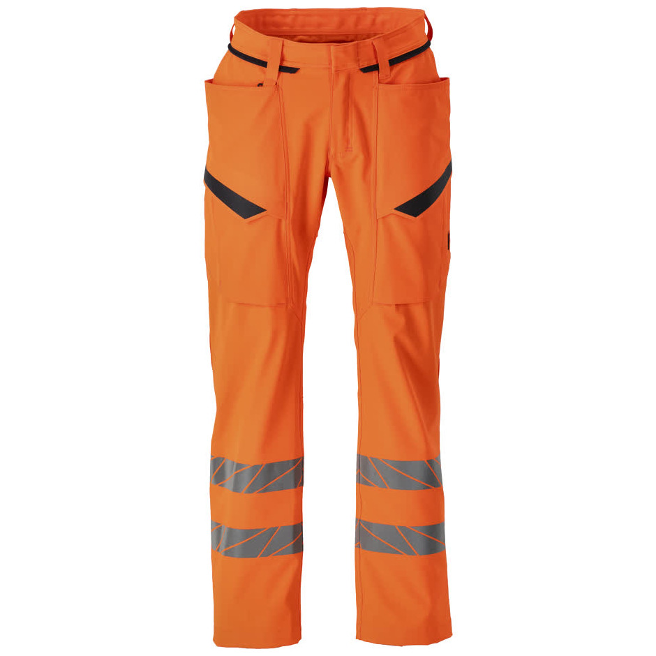 Hose mit Schenkeltaschen, Stretch Hose hi-vis orange Produktbild img1 L