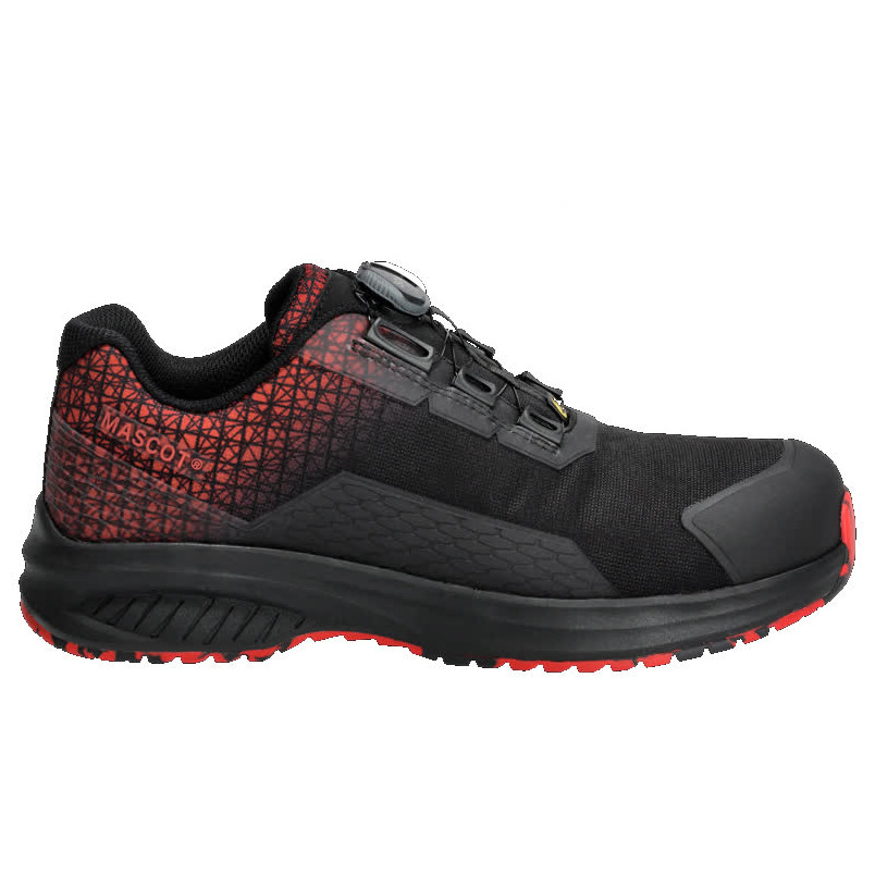 Sicherheitsschuhe S3S,BOA® Fit System Sicherheitsschuh S3S schwarz/verkehrsrot Produktbild img1 L