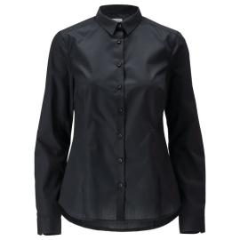 Hemd, moderne Damenpassform Damenbluse vollschwarz Produktbild