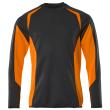 Sweatshirt, moderne Passform Sweatshirt schwarzblau/hi-vis orange Produktbild img1 S