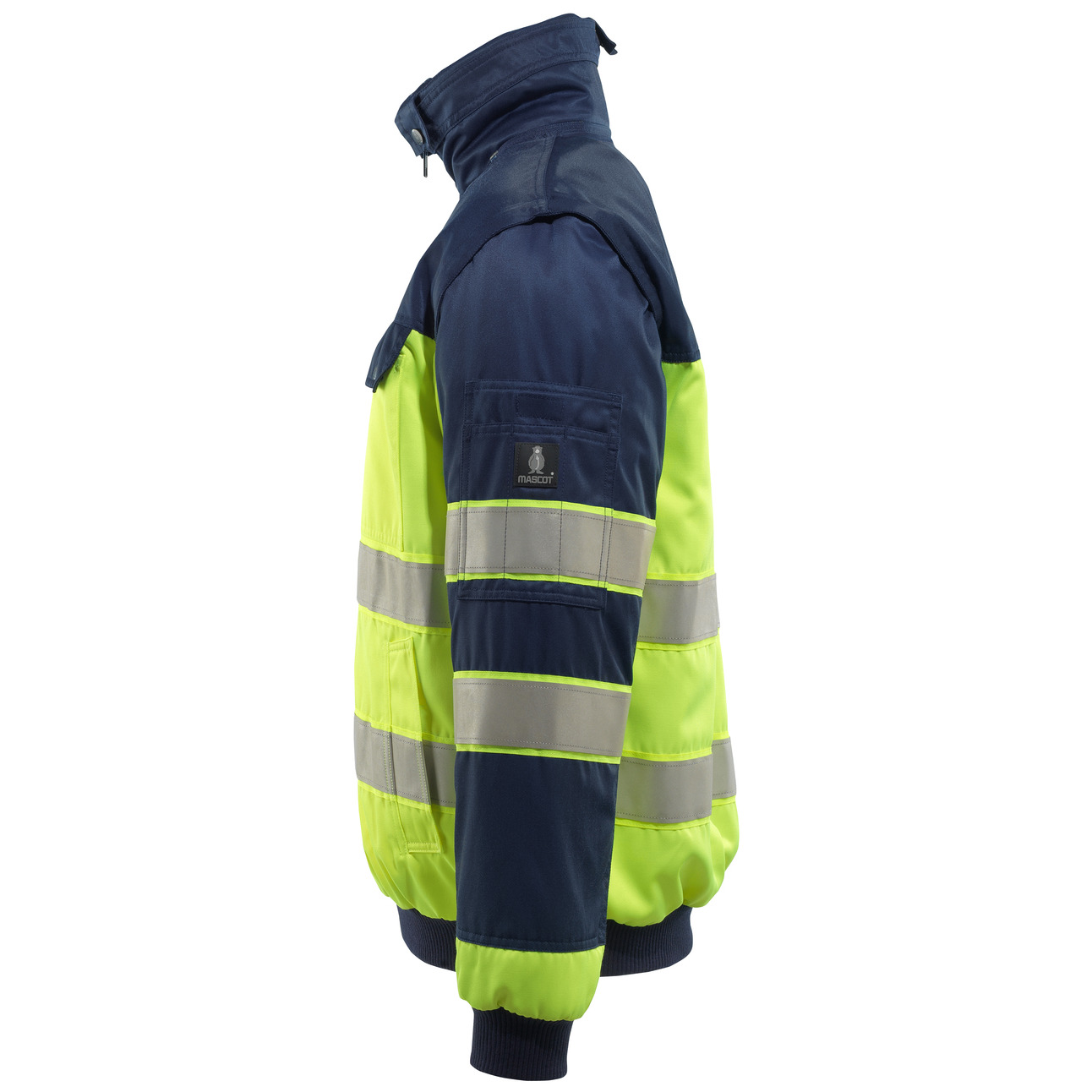 MASCOT® Livigno Pilotjacke Größe 2XL, hi-vis gelb/marine Produktbild img3 L