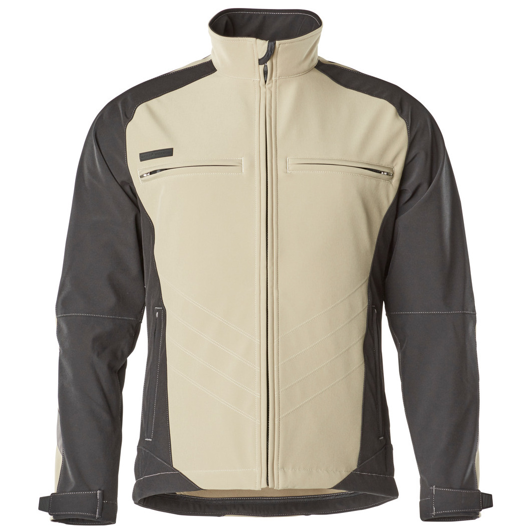 MASCOT® Dresden Soft Shell Jacke Größe 3XL, hellkhaki/schwarz Produktbild img1 L