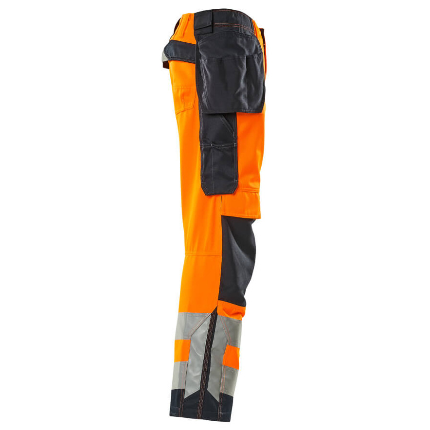 MASCOT® Wigan Handwerkerhose Größe 76C48, hi-vis orange/schwarzblau Produktbild img5 L
