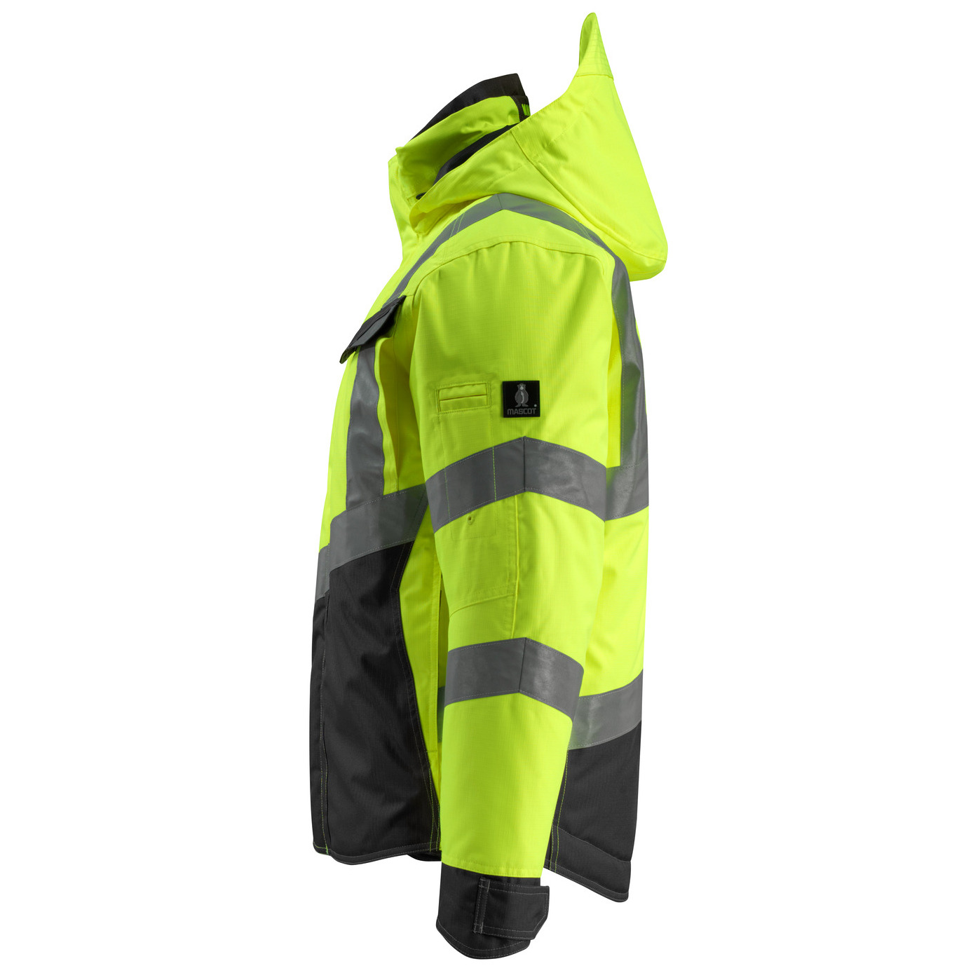 MASCOT® Hastings Winterjacke Größe L, hi-vis gelb/schwarz Produktbild img3 L