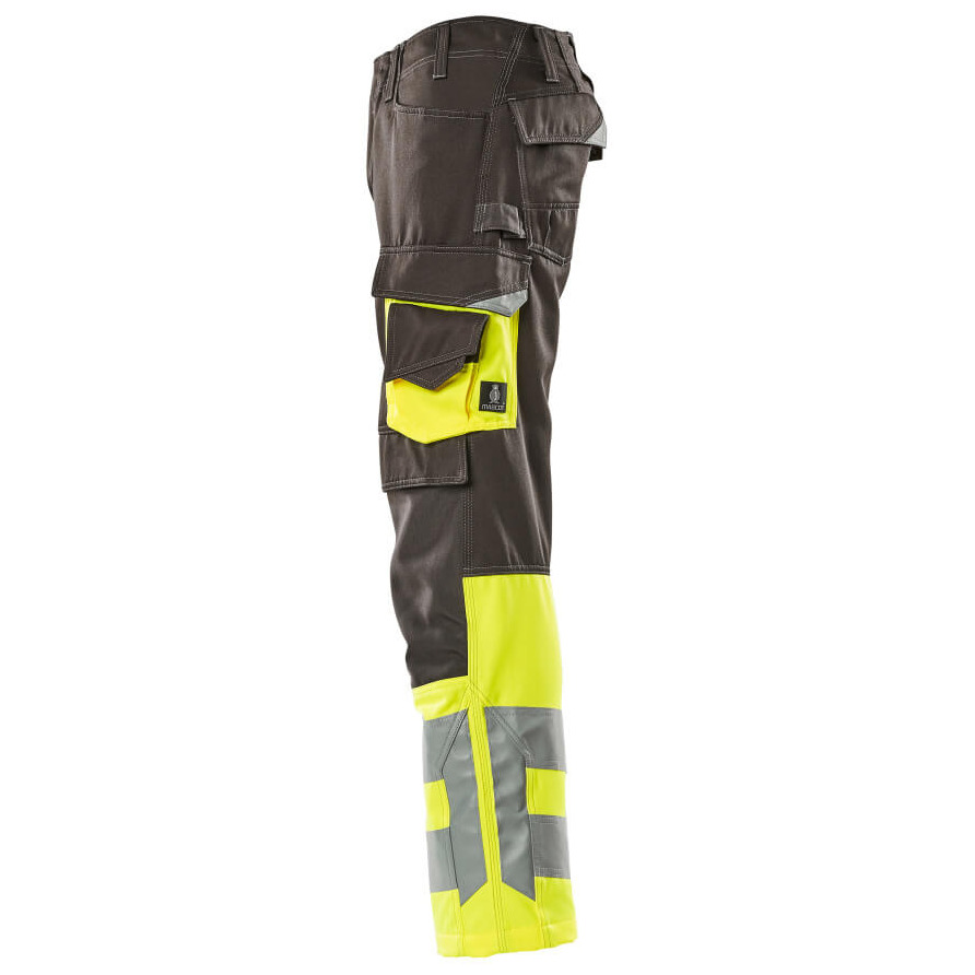 MASCOT® Leeds Hose Größe 82C52, dunkelanthrazit/hi-vis gelb Produktbild img3 L