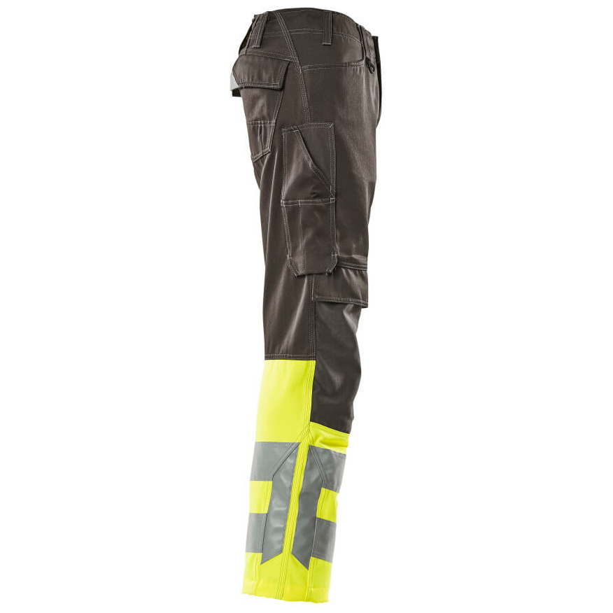 MASCOT® Leeds Hose Größe 82C52, dunkelanthrazit/hi-vis gelb Produktbild img5 L
