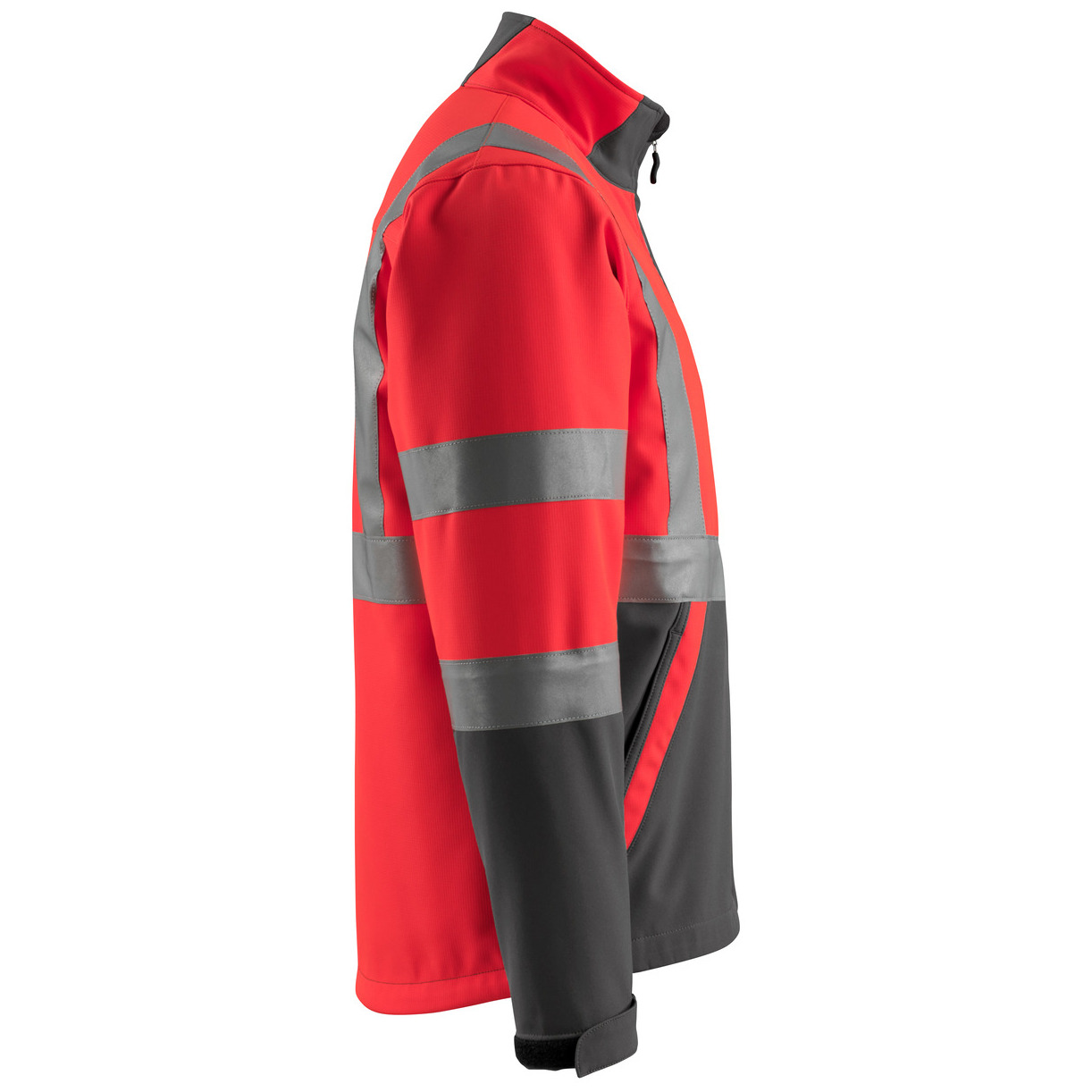 MASCOT® Kiama Soft Shell Jacke Größe 2XL, hi-vis rot/dunkelanthrazit Produktbild img5 L