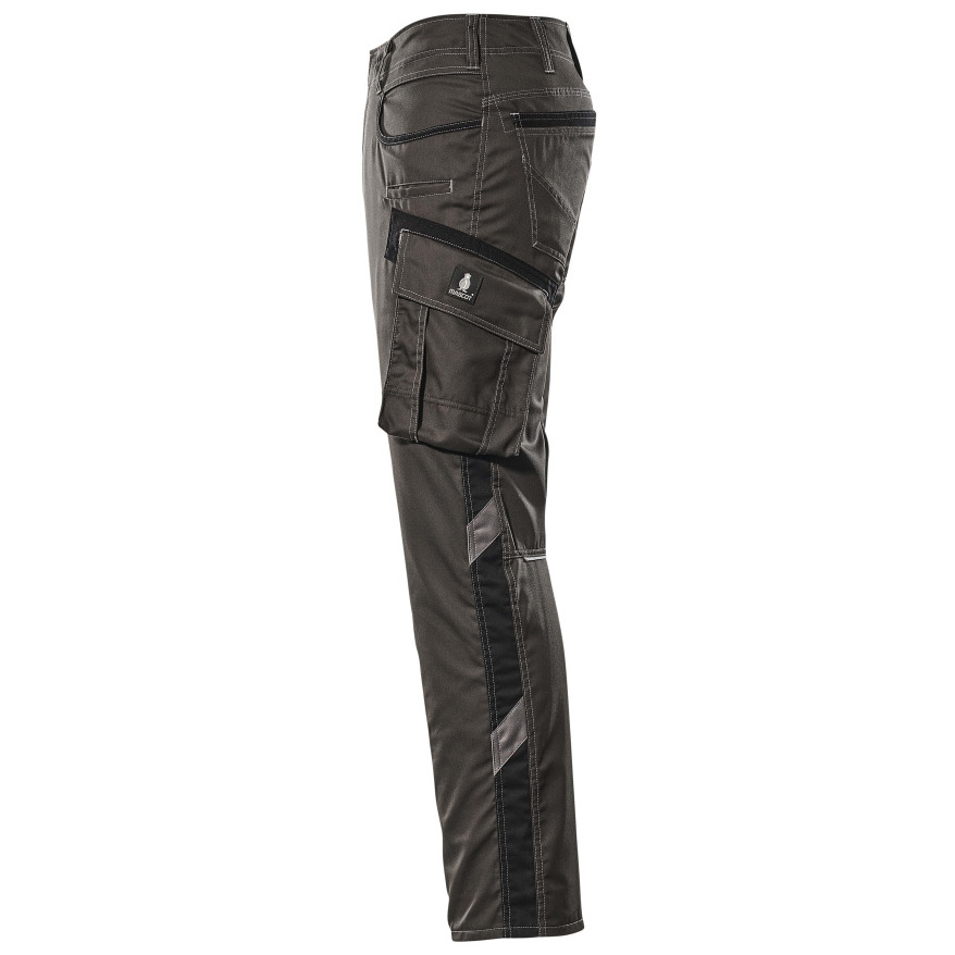 MASCOT® Ingolstadt Hose Größe 82C46, dunkelanthrazit/schwarz Produktbild img3 L