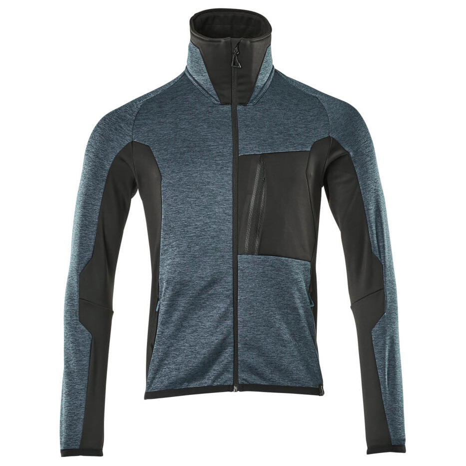 Fleecepullover Reißver. Dunkelpetroleum/ schwarz 2XL Mascot Produktbild img1 L