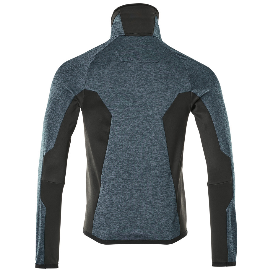 Fleecepullover mit Reißverschluss Microfleecejacke Größe XS, Dunkelpetroleum/ schwarz Produktbild img4 L