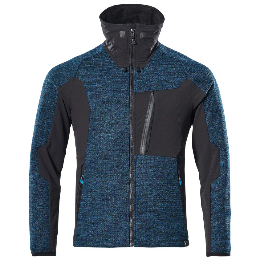 Jacke, Strick, mit Membran Strickjacke Größe S, Dunkelpetroleum/ schwarz Produktbild img1 L