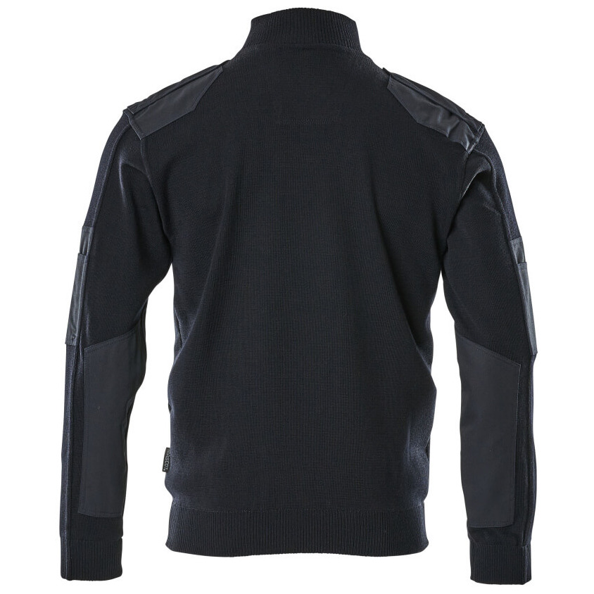 Strickpullover mit Verstärkungen, Wolle Strickpullover Größe M, schwarzblau Produktbild img4 L