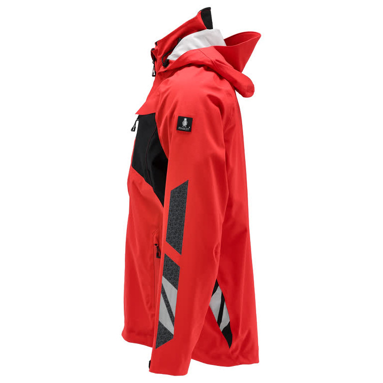 Hard Shell Jacke, wasserdicht verkehrsrot/schwarz, Mascot Produktbild img3 L