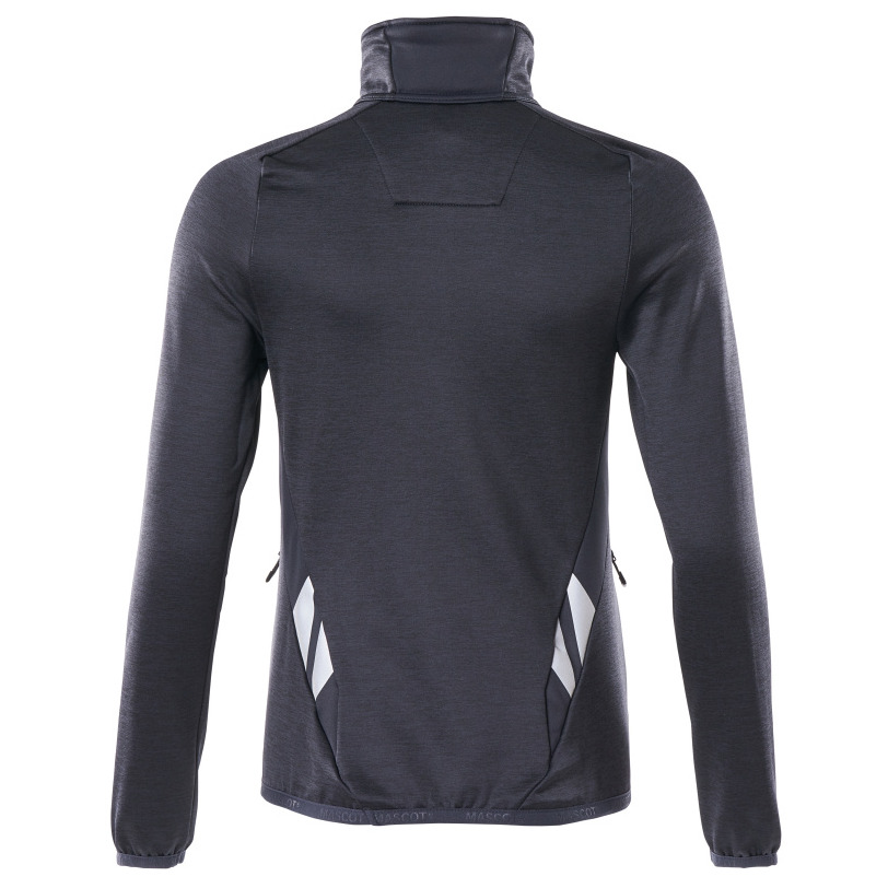 Fleecepullover mit kurzem Zipper, Damen Microfleecejacke Größe L, schwarzblau Produktbild img4 L