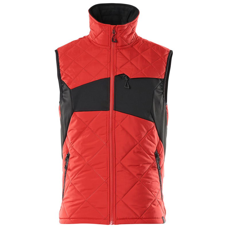 Thermoweste mit CLIMASCOT® Thermoweste Größe M, verkehrsrot/schwarz Produktbild img1 L