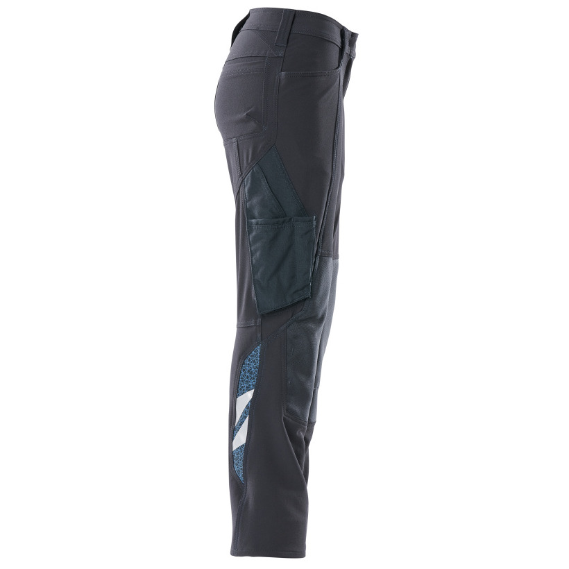 Hose, Damen,DIAMOND, Knietaschen,Stretch Hose Größe 82C52, schwarzblau Produktbild img5 L