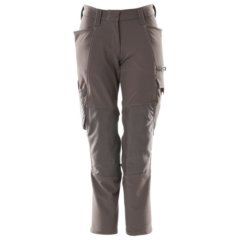 Hose Damen Knietaschen Stretch dunkelanthrazit, Mascot Produktbild img1 L