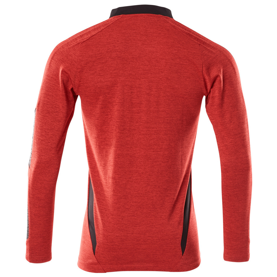 Polo-Shirt mit COOLMAX® PRO, Langarm Polo-shirt Größe 2XLONE, verkehrsrot/schwarz Produktbild img4 L