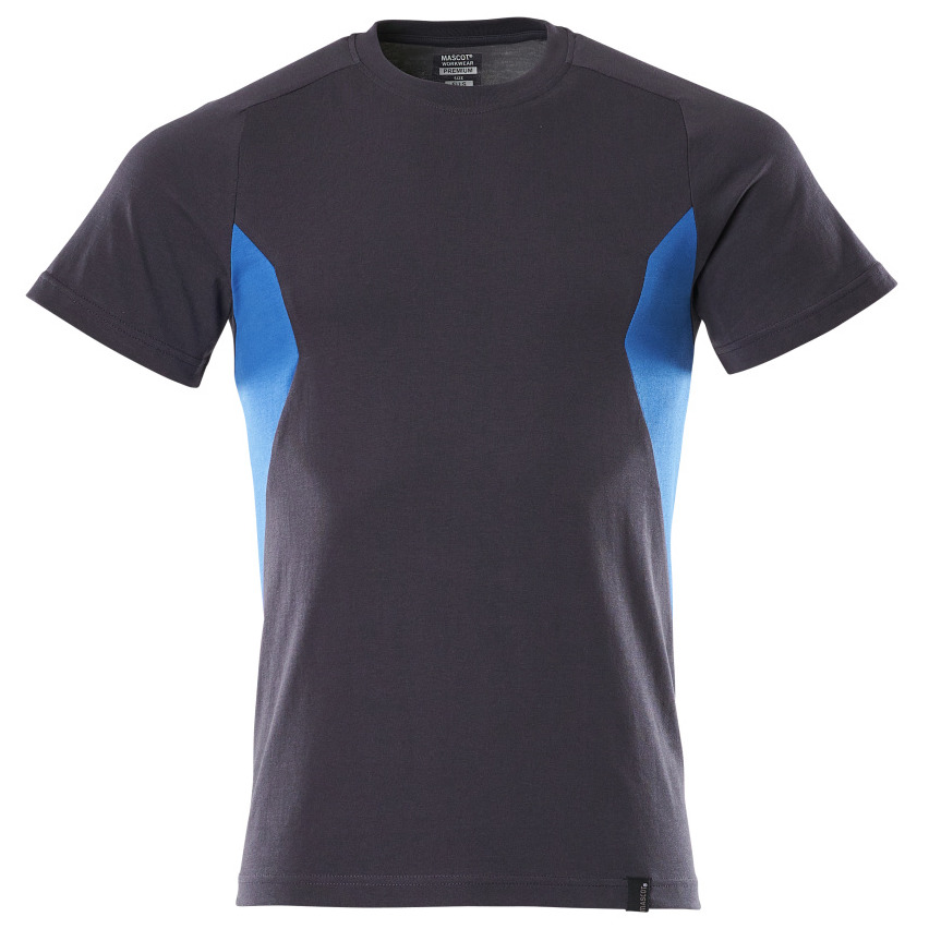 T-Shirt Premium ACCELERATE schwarzblau/azurblau, Gr. L Mascot Produktbild img1 L