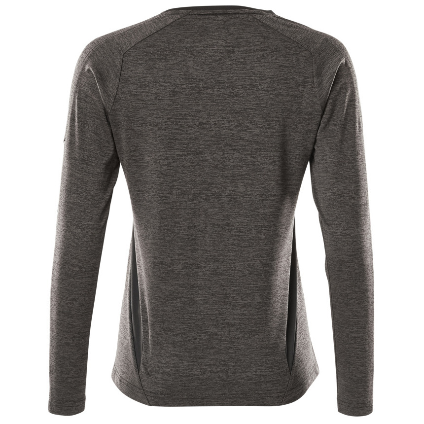 T-Shirt, Damen, mit COOLMAX®, Langarm T-shirt Größe 5XLONE, dunkelanthrazit/schwarz Produktbild img4 L