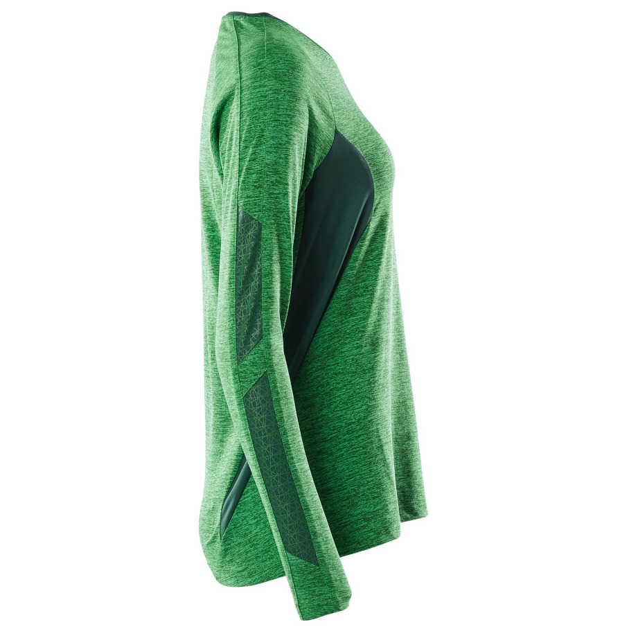 T-Shirt, Damen, mit COOLMAX®, Langarm T-shirt Größe 3XLONE, grasgrün/grün Produktbild img5 L