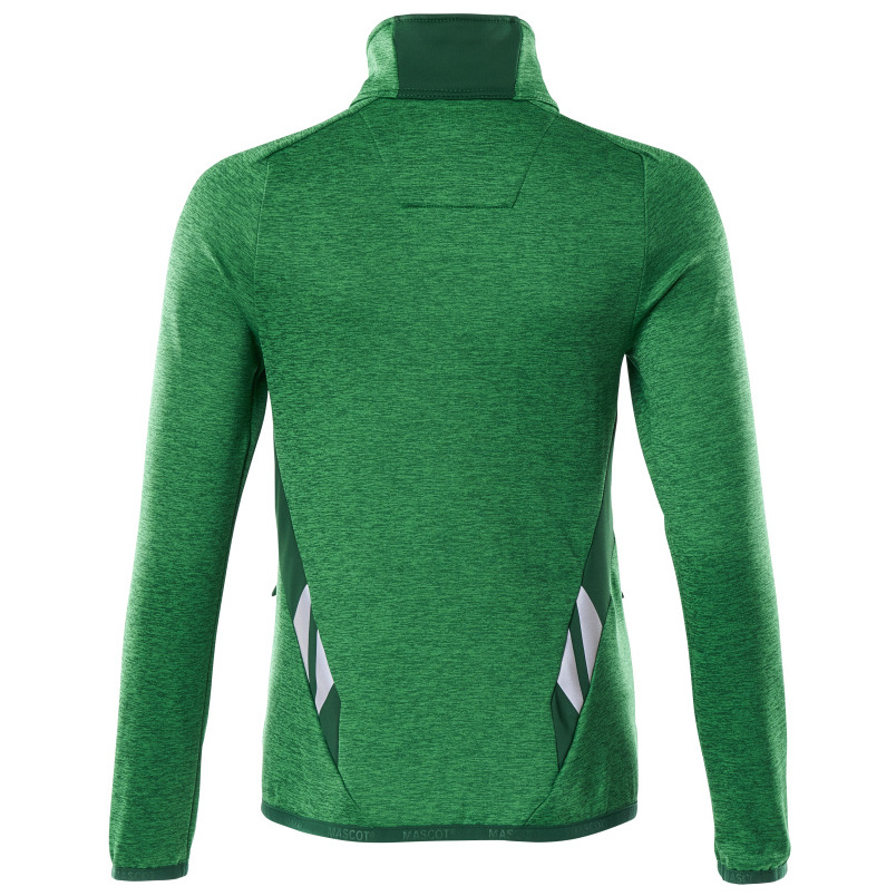 Fleecepullover mit Reißverschluss, Damen Microfleecejacke Größe M, grasgrün/grün Produktbild img4 L