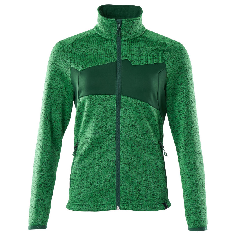 Strickpullover, Reißver. Damen grasgrün/grün,  2XL Mascot Produktbild img1 L