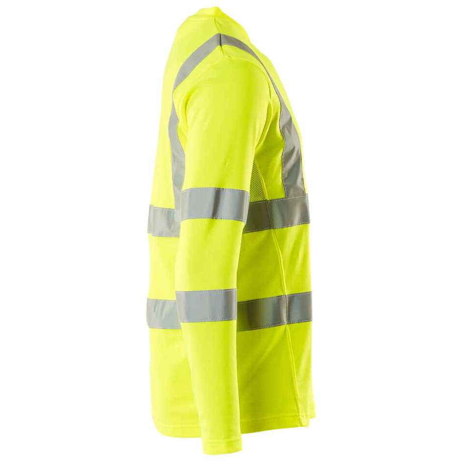 T-Shirt, V-Ausschnitt, lange Ärmel T-shirt Größe 4XL, hi-vis gelb Produktbild img5 L