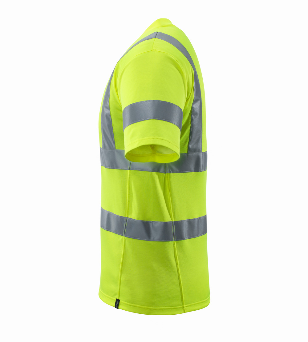 T-Shirt, V-Ausschnitt T-shirt Größe XL, hi-vis gelb Produktbild img3 L