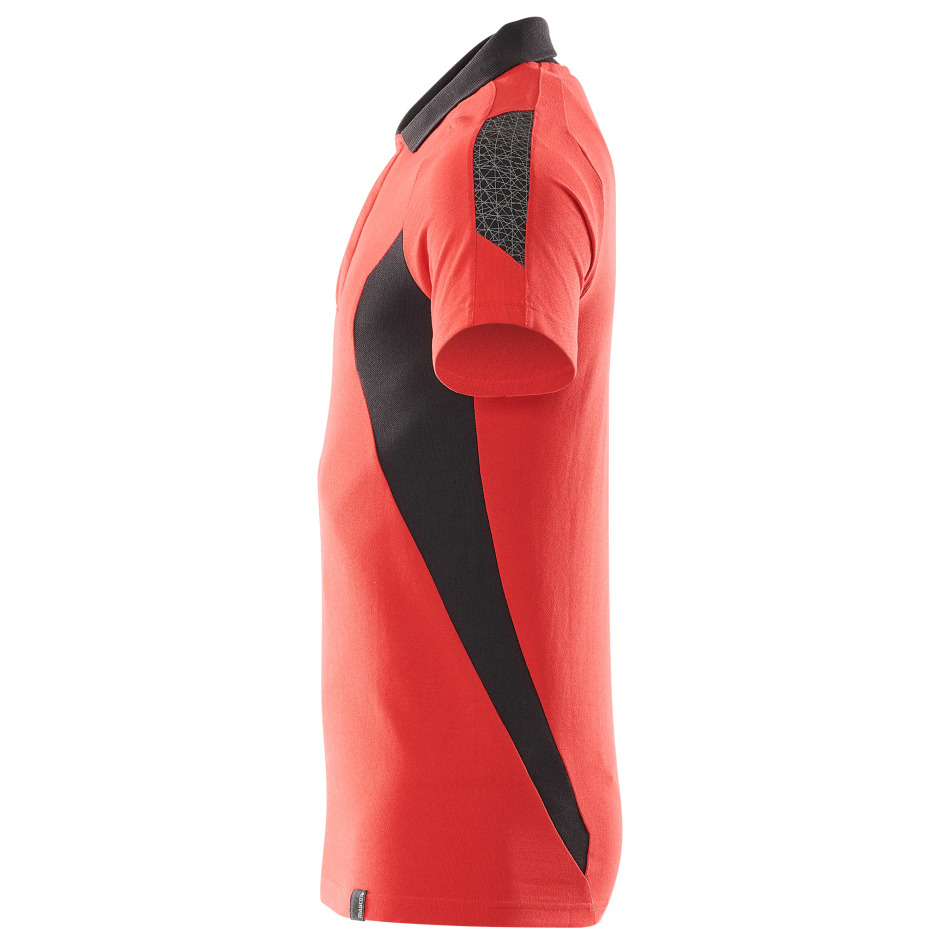 Polo-Shirt, moderne Passform Polo-shirt Größe XS ONE, verkehrsrot/schwarz Produktbild img3 L