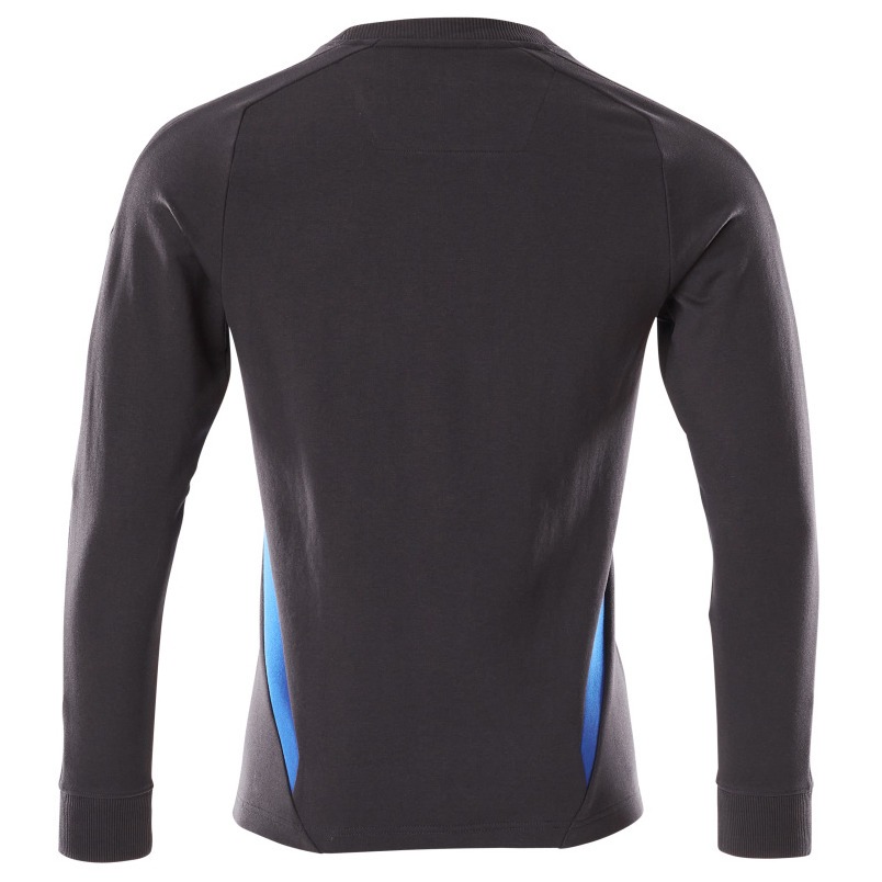 Sweatshirt, moderne Passform Sweatshirt Größe 4XLONE, schwarzblau/azurblau Produktbild img4 L