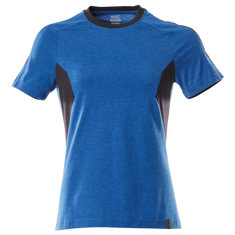 T-Shirt, Damen Damen T-shirt Größe 4XLONE, azurblau/schwarzblau Produktbild img1 L