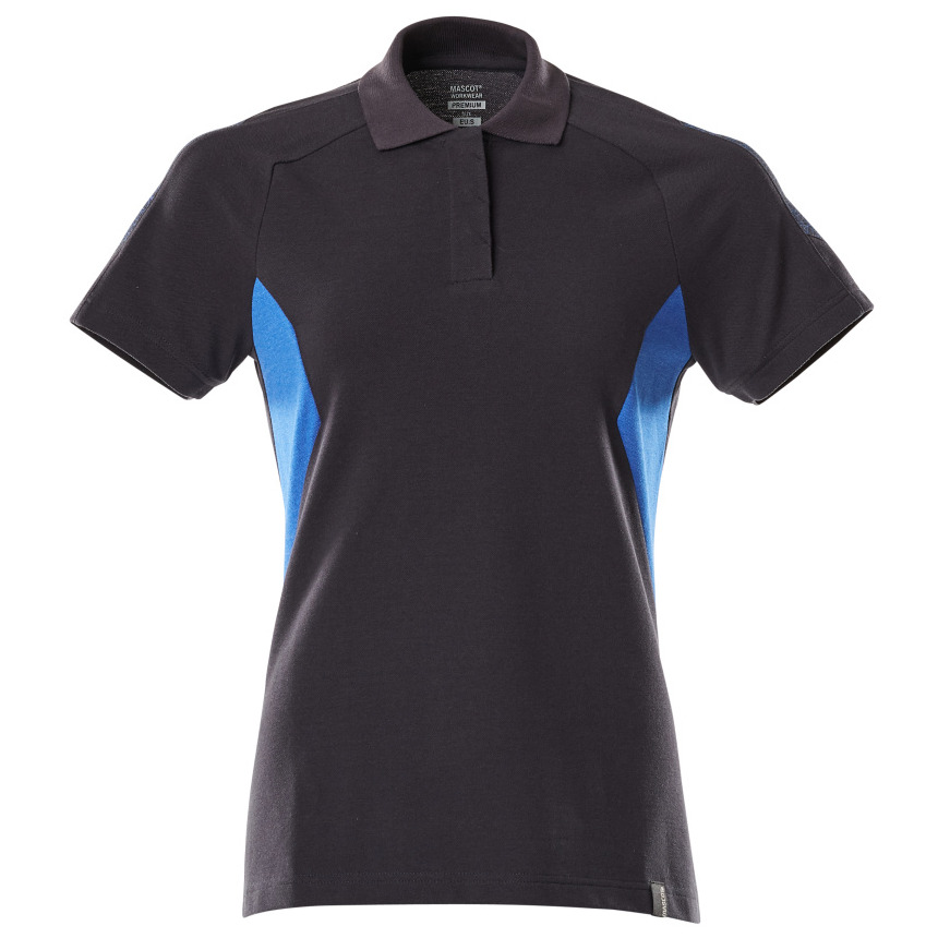 Polo-Shirt, Damen schwarzblau/azurblau,  2XLONE Mascot Produktbild img1 L