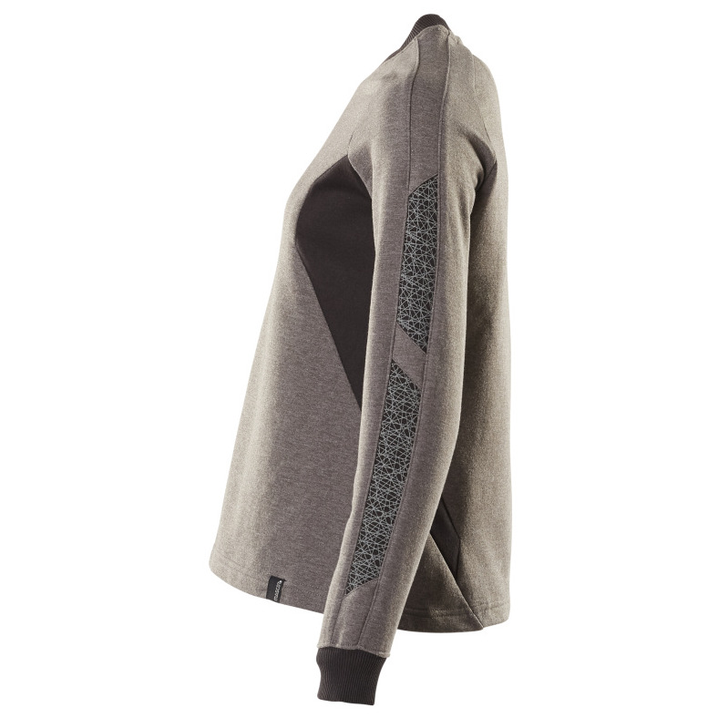 Sweatshirt, Damen Sweatshirt Größe 5XLONE, dunkelanthrazit/schwarz Produktbild img3 L