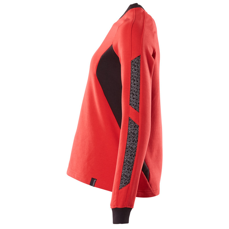 Sweatshirt, Damen Sweatshirt Größe XS ONE, verkehrsrot/schwarz Produktbild img3 L