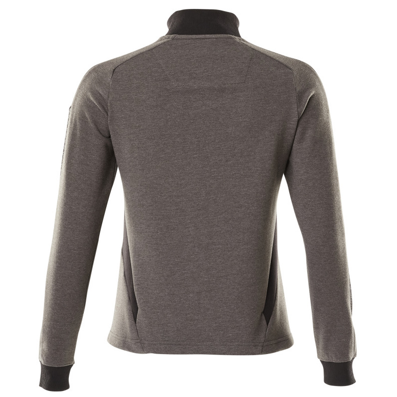 Sweatshirt mit Zipper, Damen Sweatshirt mit Reißverschluss Größe XS ONE, dunkelanthrazit/schwarz Produktbild img4 L