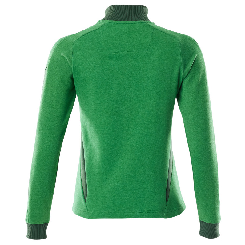 Sweatshirt mit Zipper, Damen Sweatshirt mit Reißverschluss Größe XL ONE, grasgrün/grün Produktbild img4 L