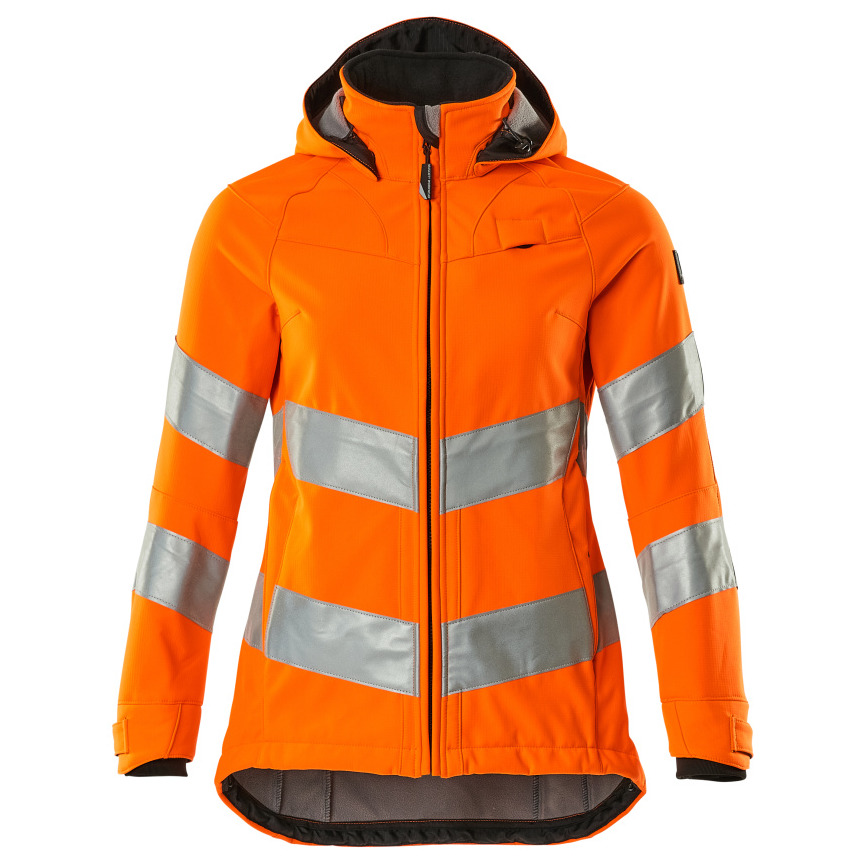 Soft Shell Jacke, Damenmodell, EN20471 Soft Shell Jacke Größe XS, hi-vis orange Produktbild img1 L