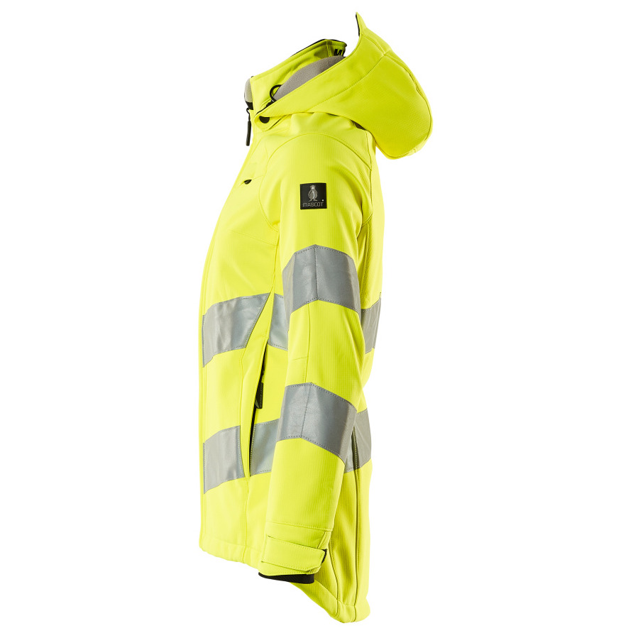 Soft Shell Jacke, Damenmodell, EN20471 Soft Shell Jacke Größe 4XL, hi-vis gelb Produktbild img3 L