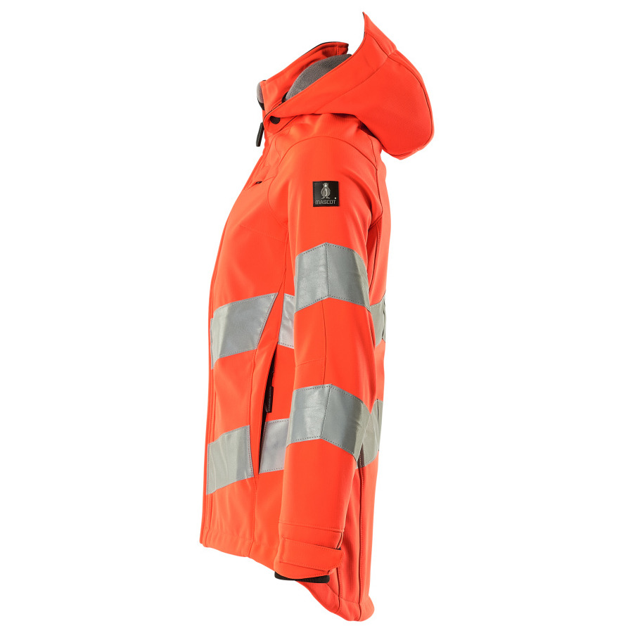 Soft Shell Jacke, Damenmodell, EN20471 Soft Shell Jacke Größe 2XL, hi-vis rot Produktbild img3 L