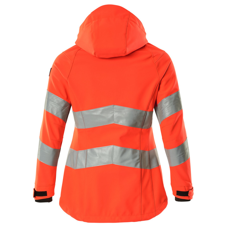 Soft Shell Jacke, Damenmodell, EN20471 Soft Shell Jacke Größe 2XL, hi-vis rot Produktbild img4 L