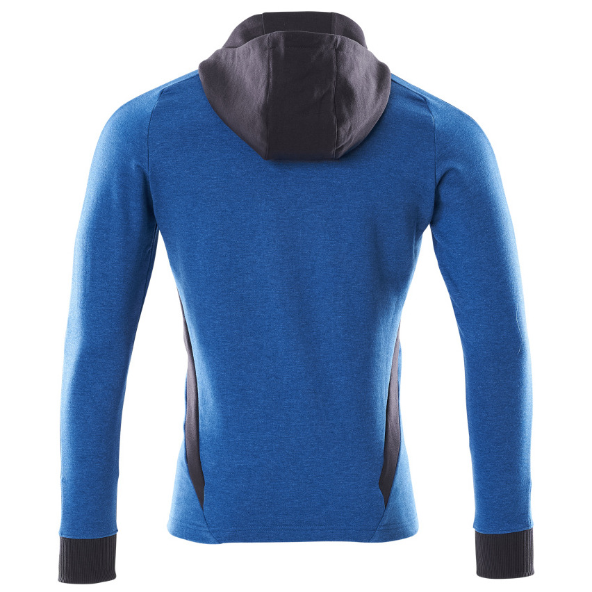 Sweatshirt mit Kapuze, moderne Passform Sweatshirt mit Reißverschluss Größe XL ONE, azurblau/schwarzblau Produktbild img4 L